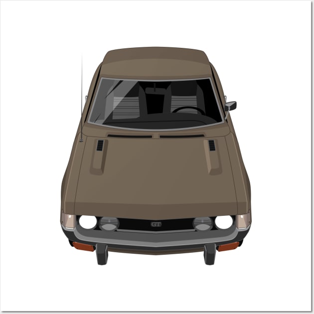 Celica GT 1st gen A20 A30 - Brown Wall Art by jdmart